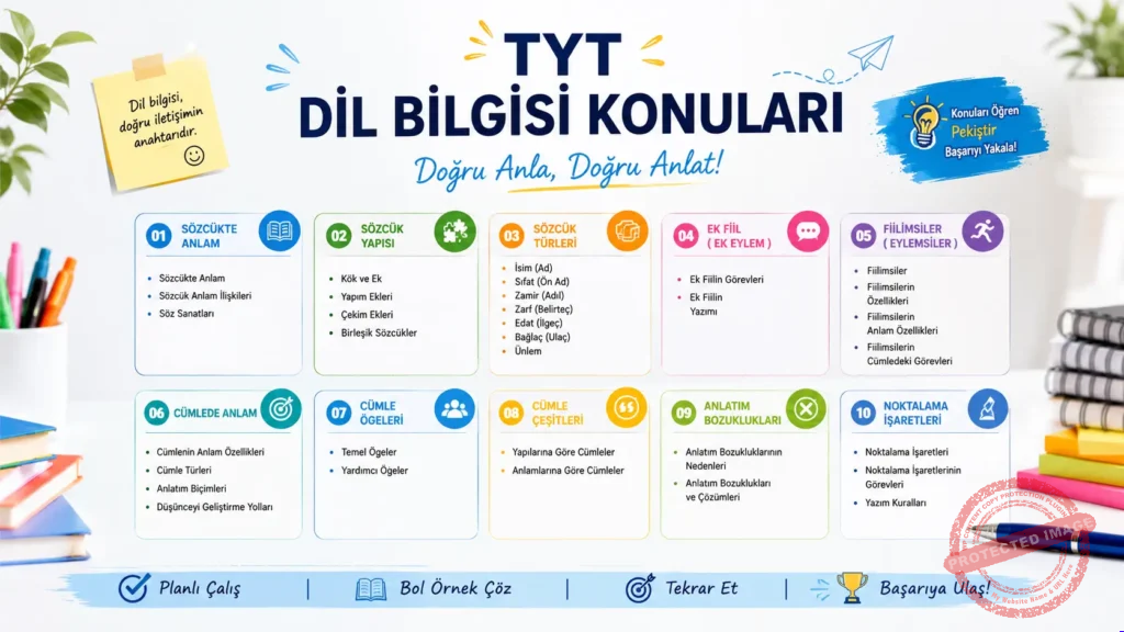TYT Dil Bilgisi Konuları